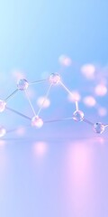 Aufkleber - Abstract Geometric Shapes in Cool Tones Representing Digital Connectivity and Data Flow