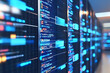 © Lora_ecology - An abstract digital banner featuring a data connection theme in blue and black colors