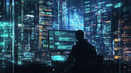 Software development concepts and programming for various devices, Software Engineer Computer programmer, coding process, chart, testing platform Data analytics, online safety.