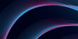 © Novi - Abstract glowing wave lines on dark blue background. Dynamic wave pattern. Modern flowing wavy lines. Futuristic technology concept.