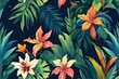 © Michael - Vibrant Tropical Botanical Digital Wallpaper for Creative Artistic Designs