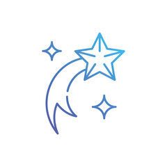 Sticker - Star of Bethlehem vector icon