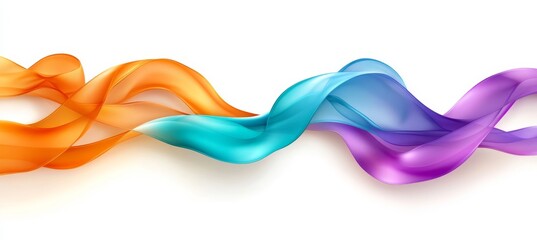 Wall Mural - Abstract Flowing Lines And Shapes, Colorful Wavy Pattern, Smooth Liquid Dynamic Motion Illustration