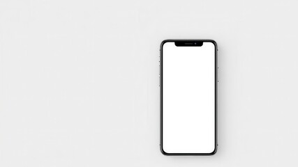 Wall Mural - a close-up shot of a hand holding a blank smartphone mockup, mockup, internet