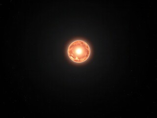 a stunning image of a distant star and its planetary system, galaxy, star, background, astronomy