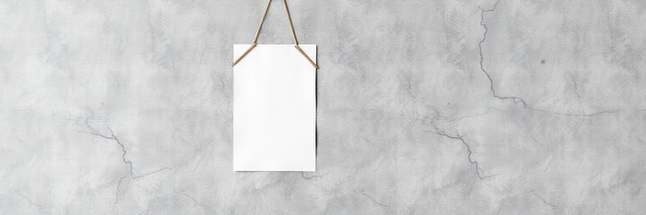 Wall Mural - A realistic mockup of a blank poster and flyer displayed on a concrete wall, showcase, flyer