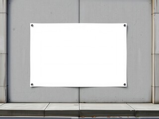Wall Mural - Glued poster mockup on textured concrete wall with trendy urban vibes, display, modern, wall