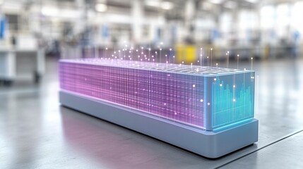 A futuristic lab scene with a scientist analyzing samples, using a multi-well plate and digital equipment showing real-time data visuals.