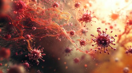 an artistâ€™s impression of viruses reshaping into molecular tools, viruses, biotechnology transform