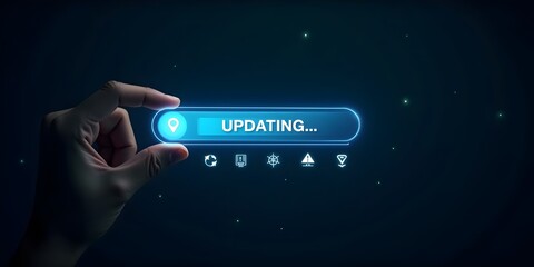 update software application upgrade technology concept. improved security, software update or operat