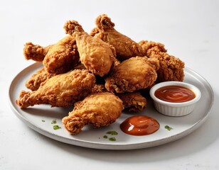 Sticker - fried chicken on a plate