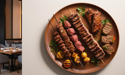 grilled meat on a table