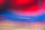 fondo de colores rojo, azul, anaranjado, con texturas sobre cristal