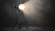 © Tahsin - Spotlight illuminating a dark studio environment during a photoshoot session.