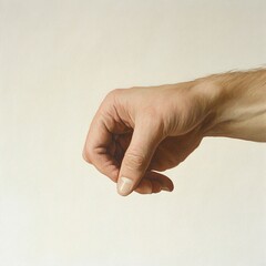 Poster - Realistic Hand Painting: A Study in Form and Light