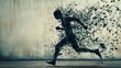 © Samady - Fragments running human