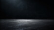 © eugenepartyzan - black wall background. dark wall and floor