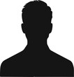 © Illustration Essenti - men head silhouette avatar, profile icons. Vector illustration