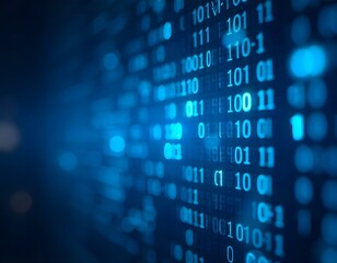 abstract binary code background