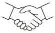 © IEPPEI - 握手のアイコン、信頼と協力のシンボル