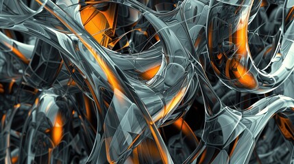 futuristic abstract portal matrix
