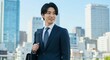 © honami - Ambitious Japanese Businessman in the Heart of the City: A Vision for Success　都市の中心で野心を持つ日本人ビジネスマン：成功へのビジョン