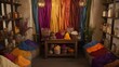© Joriah - Vibrant Artisan Workshop with Colorful Materials