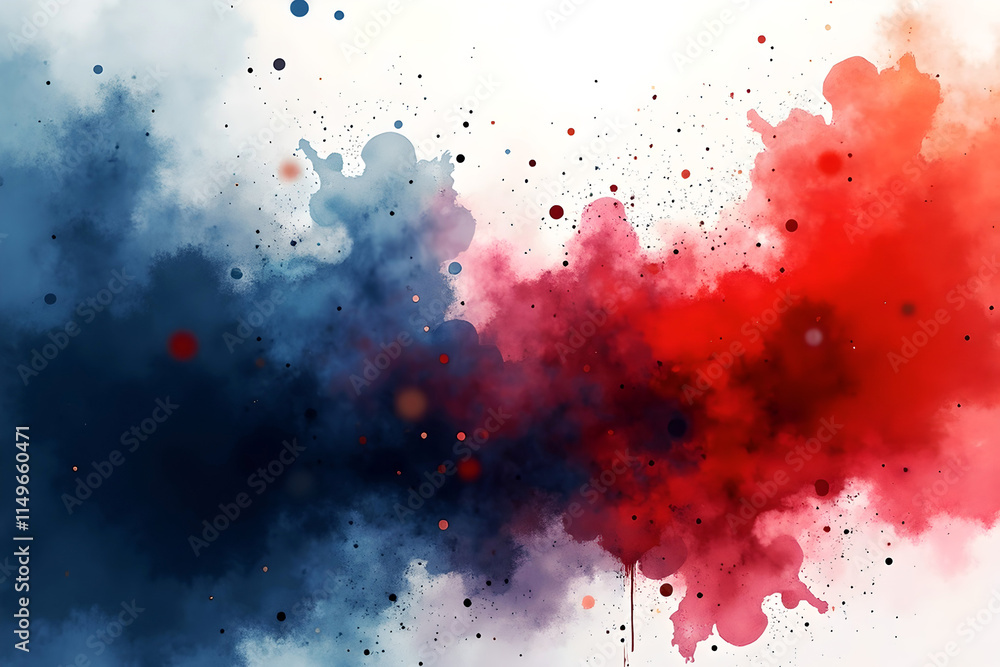 Watercolor Abstract Scene In style of Oversaturated Flow Style For ...