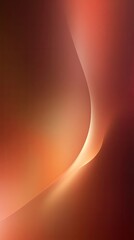 Canvas Print - Abstract Orange and Brown Gradient Curve Design