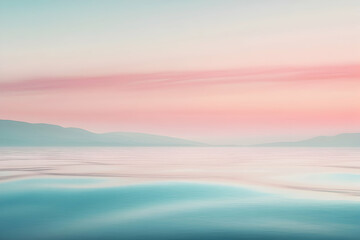 a serene abstract background with soft pastel waves and gradient colors, ideal for app and product d
