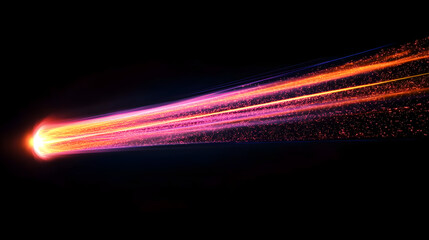 Wall Mural - laser beams luminous abstract sparkling isolated on a transparent background. trails of light left b