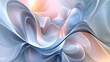 © Andrius - Organic 3D abstract design featuring soft, curved shapes, flowing forms, and pastel tones, blending into a smooth, dreamlike gradient with subtle depth