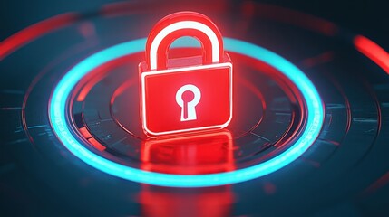 Poster - Cyber Security Lock