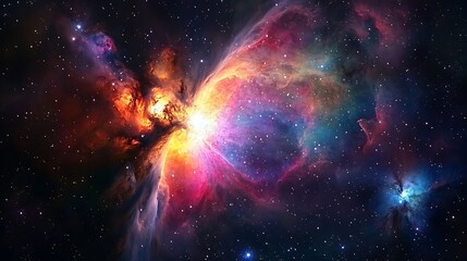 Wall Mural - the amazing colors of the galaxy background with stars