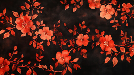 Wall Mural - luxury abstract background bokeh flowers vibrant oil ink painting of a flower garden in full bloom p