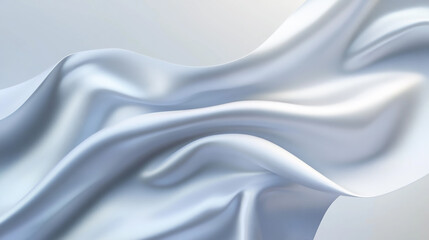 Wall Mural - abstract draped beige fabric texture white and tan background with a pattern of waves. the waves are