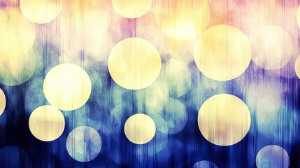 abstract bokeh background with blurred lights and textured overlay.