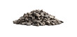 © Safdar - A small pile of gravel, a horizontal line on a transparent PNG white background,