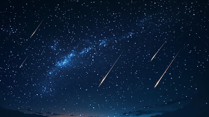  Night Sky with Galaxy Full of Stars in Lactic Universe Night Sky, Shooting Star, Celestial Event, Starry Night, Cosmic Dust, Galaxy, Meteor, Astronomy, Spa
