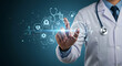 © bismilah - Doctor s Hand Touching Digital Healthcare Interface Medical Technology Medical App Health Medicine