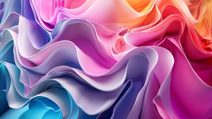 Wall Mural - abstract colorful wavy background.