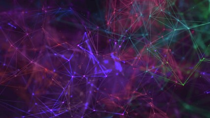 Wall Mural - colorful plexus pattern abstract background