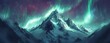 © Rudsaphon - Majestic Snowy Mountains Beneath the Shimmering Northern Lights