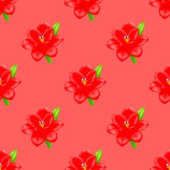 Wall Mural - seamless pattern with flowers