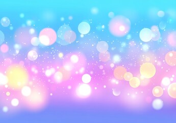 Wall Mural - modern fireworks in vivid hues on a dark blue background, enhanced with sparkling bokeh