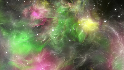 Wall Mural - Colorful Space Nabula Stars Background	