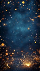 Wall Mural - fireworks in the night sky