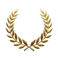 gold laurel wreath symbolizing achievement or victory