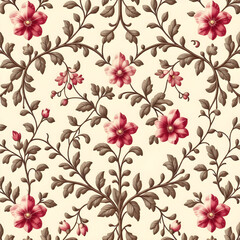 seamless pattern with flowers