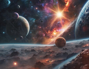 planet in space